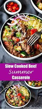 Slow Cooked Summer Beef Casserole Summer Crockpot Recipes Summer Slow Cooker Recipes Easy Slow Cooker Recipes