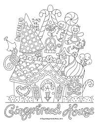 Gingerbread House Christmas Coloring Page Kids Holiday Etsy Christmas Coloring Sheets Coloring Pages Christmas Colors