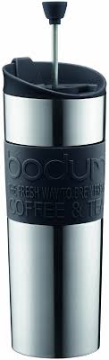 Kudos to the design team on this one. Amazon Com Bodum Travel Press Stainless Steel Travel Coffee And Tea Press 15 Ounce 45 Liter Black Kitchen Dining