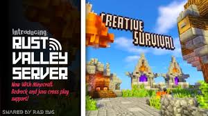 Unfortunately, you cannot play featured servers on java edition. Rust Valley Bedrock Cross Play Minecraft Bedrock Server