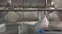Bomb Bay Door Discharge on Sanitary Blender/Mixer