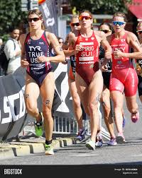 2021 europe triathlon cup tiszaujvaros; Triathlete Sarah True Image Photo Free Trial Bigstock