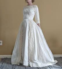 The versatile bit of ball gown wedding dresses. 60s Wedding Dress Satin Ballgown Poofy Bustle Skirt With Train Etsy