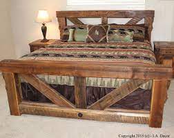 Timber Frame Trestle Bed Rustic Bed Big Timber Bed Queen Image 1 Rustic Bedding Timber Beds Reclaimed Wood Beds