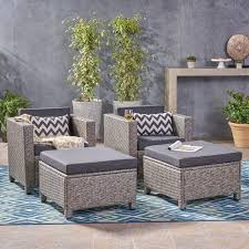 Furst Patio Chair With Cushion Patio Chairs Wood Patio Chairs Chair And Ottoman Set