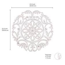 Brochures and literature are available to download, print or view online. Madeleine Home All Season Wall Decor Medallion Lassi White Overstock 26449844