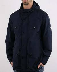 Peaceful Hooligan King Jacket In Navy Blue Lightweight Parka Coat