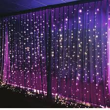Event Design Draping On Instagram Our Black Fairy Light Wall Draping With Purple Lights For Myrepublic Fairy Lights Decor Fairy Lights Bedroom Wall Drapes
