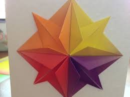 Before you print it, set your printer settings to print both front and back so you only use one piece of paper with Origami Star Greeting Card Make