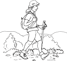 Resultat De Recherche D Images Pour Dessin Randonneur Coloriage Coloriage Vacances Vacances Montagne