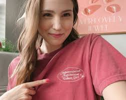 Embroidered Dream Girl Comfort Colors T-shirt