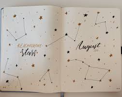 August 19 Constellation Themed Bullet Journal Bullet Journal August January Bullet Journal Bullet Journal Themes