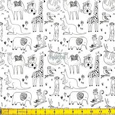 C dia cantik dan kaya. Kain Comb Cotton Corak Binatang Hitam Putih Bidang 60 Black White Animal Combed Cotton Twill Cotton Fabric Shopee Malaysia