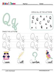Your children will be engaged in singing, l. Letter Q Tracing And Fun Worksheet Kidzezone