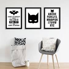 Rustic home decor for a boys room, playroom or nursery. Nordic Posters And Prints Wall Art Batman Kids Room Art Print Wall Pictures For Living Room Kids Room Batman Poster Batman Room Kid Room Decor Kids Room Paint