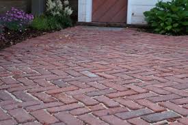 Cleaning the patio will enable you to see the particular type of mortar used on your patio. Brick Patio Herringbone Design Peter Jerrom Landscapes