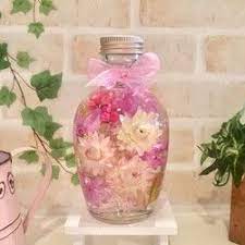ハーバリウム スプレー薔薇と可愛いハートリーフ flower crafts diy handmade amazing decor
