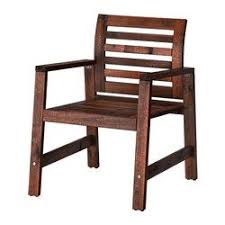Applaro Armchair Outdoor Brown Stained Brown Ikea Outdoor Dining Furniture Outdoor Dining Chairs Ikea Outdoor