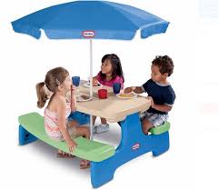 Easy Store Junior Picnic Table With Umbrella Little Tikes Kids Outdoor 629945m Littletikes Picnic Table With Umbrella Outdoor Kids Umbrellas For Sale