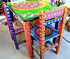 Mexican Painted Furniture Colorful Furniture Hippie Chic Con Google Colorful Painted Chairs Mexican Painte Painted Furniture Whimsical Furniture Painted Chairs