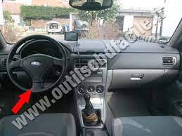 The low pressure freon port on a 2005 subaru outback is located on the center of the engine compartment, in front of the engine block. Obd Stecker In Subaru Forester Sg 2002 2008 Einfach Ihren Adapter Finden
