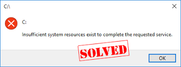 Fixed Insufficient System Resources Exist To Complete The Requested Service Driver Easy