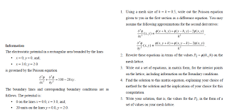 Using Matlab To Solve Poisson Matrix Equation Mathematics Stack Exchange