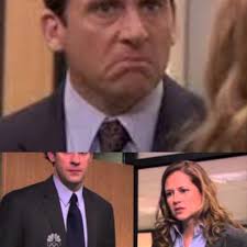In the episode where Michael dates Pam's mom, Michael is wearing the same  color shirt as Jim and Pam, to represent that he is part of their family :  r/DunderMifflin