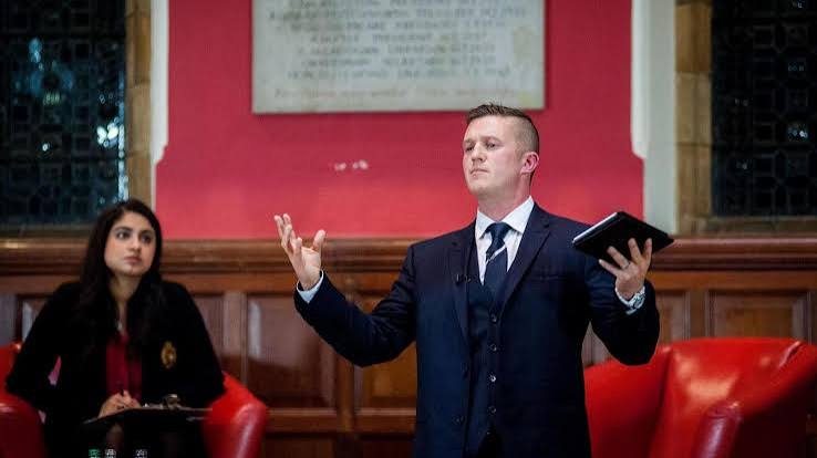 EDL founder Tommy Robinson speaks at the Oxford Union - BBC News