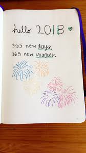 Hello 2018 365 New Days 365 New Chances Pinterest Sophiaagracee Bulletjournal Bujo 2018 Newyear Newyear Bullet Journal Notebooks Custom Journal