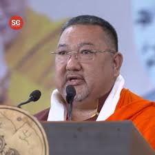 Address of the Minister Sonam Lama from Sikkim at Dharamshala during the  90th birthday celebration of His Holiness the Dalai Lama