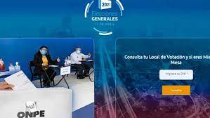 ¿quiénes no pueden ser miembros de mesa? Onpe Publico Lista Definitiva De Miembros De Mesa Y Locales De Votacion Gobierno Del Peru