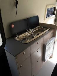 Mercedes 508 Ambulance Firetruck Soon To Be A Custom Campervan Smev 2 Burner Hob Sink With Glass Lid Camperlab Nl