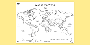 Because this map of the world is without labels, colouring in is a fun way to use this blank world map for further practice in identifying countries. World Map Labeling Sheet Teacher Made