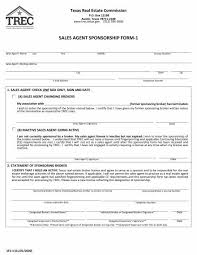 An agent with limited authority toact on behalf of the principal. Sales Agent Sponsorship Form 1 Trec