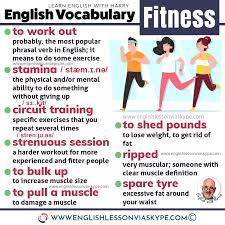 English Fitness Vocabulary Learn English With Harry