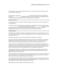 Consulting contract template in Word and Pdf formats