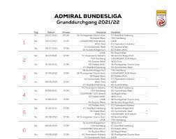 Wissen, wer wann gegen wen spielt. Bundesliga Veroffentlicht Spielplan Fur Die Saison 2021 22 Sky Sport Austria