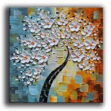6x6 acrylic & oil pastel on cotton ragg paper, unframed — $85.00. Yasheng Art Hand Painted Oil Painting On Canvas White Flowers Paintings Modern Home Interior Decor Abstract Art Picture Ready To Hang 24x24inch Buy Online In Aruba At Aruba Desertcart Com Productid 46775409