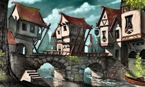 Dark fantasy will take you on a journey through gloomy. Medieval Fantasy Bridge City Saturday S Jigsaw Puzzle Play Free Daily Jigsaw Puzzles From Jigsawaday Fantasy Landscape Village Fantasy Landscape Fantasy City