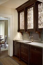 Morgante Wilson Architects Used A Custom Leaded Glass For The Upper Cabinet Doors T Glass Cabinet Doors Kitchen Cabinets Glass Inserts Stained Glass Cabinets