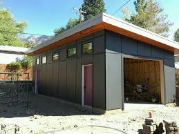 Modern Studio Garage Blueprints Plans Mancave Building Plan Contemporary Shed Ebay Contemporary Sheds Garage Blueprints Garage Door Design