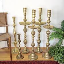 Large 36 Brass Floor Candlesticks Vintage Pair Altar Etsy In 2020 Floor Candlesticks Floor Candle Holders Candle Holders