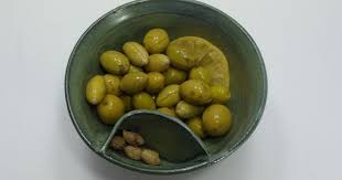 Ceramic Serving Bowl Ceramic Two Section Olive Bowl Double Bowl Olive And Pits Dish Kitchenware Gift Ceramic Olive Dishes Serving Bowls Ceramic Olive Bowl