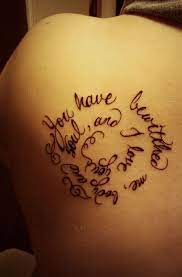 Looks great and will definitely look at getting more in the future! New Tattoo You Have Bewitched Me Body And Soul And I Love You New Tattoos Tattoos Tattoo Quotes