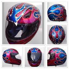 Optimus Prime Style Helmet Airbrushed Www Artofdistinction Com Helmet Paint Motorbike Helmet Custom Airbrushing