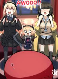 nyanpu, girls frontline, commander (girls frontline), dinergate (girls  frontline), m4 sopmod ii (girls frontline) - Anime R34