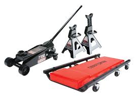 Craftsman 3 Ton Floor Jack With Jack Stands And Creeper Set In 2020 Floor Jack Jack Stands Floor Jacks