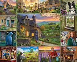 The first one features two 500 piece puzzles mixed in the same bag, and the second one has a 1000 pieces puzzle. Puzzles 1000 Piece Jigsaw Puzzle And Murder Mystery White Mountain Puzzles Murder In Little Piddling Jigsaw Puzzles Ledhunter Com