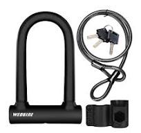 Amazon.com : Bike U Lock with 5ft Security Cable 17mm ...
